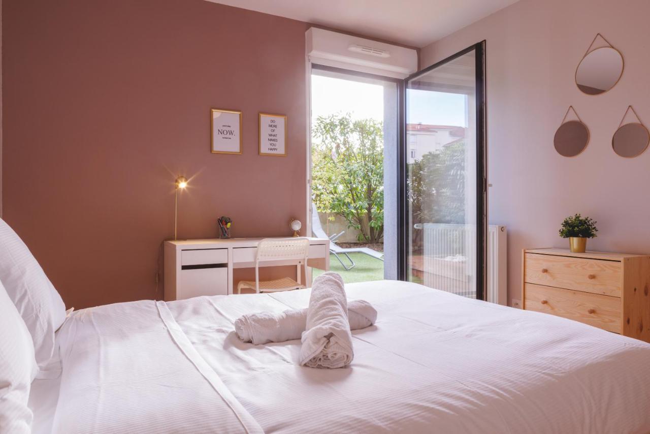 Superbe Appartement Terrasse Rdc - New Location ブール・ガン・ブレス エクステリア 写真