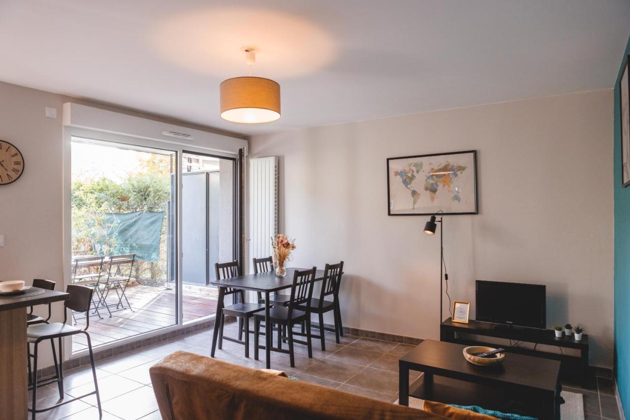 Superbe Appartement Terrasse Rdc - New Location ブール・ガン・ブレス エクステリア 写真